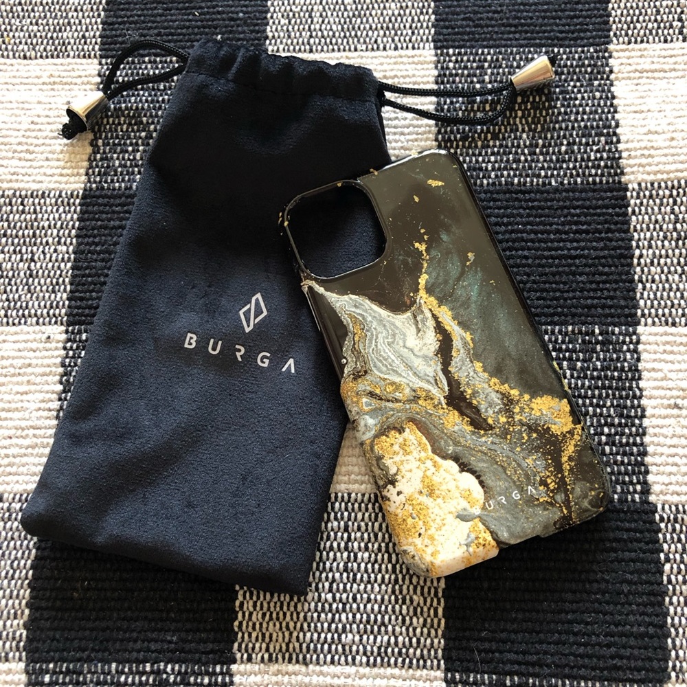 NWT Burga iPhone 11 Pro hard case geo stone print